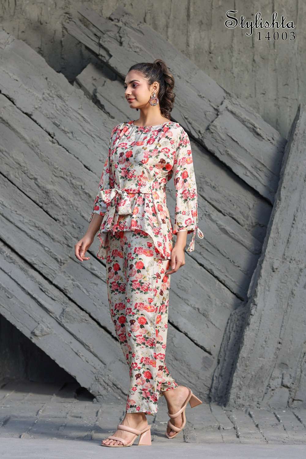 STYLISTA VOL 14 MUSLIN DIGITAL PRINT STYLISH CO ORD SET BY STYLISTA BRAND 14002 C3